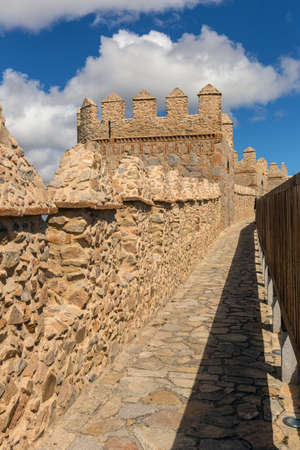Ancient fortification of Avila, from the top of the walls, Castile and Leon, Spainの写真素材