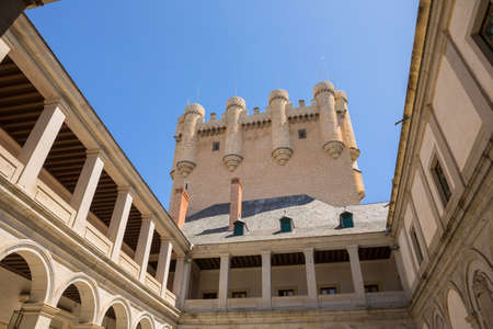 Segovia, Spain: The famous Alcazar castle of Segovia, Castilla y Leon, Spainのeditorial素材