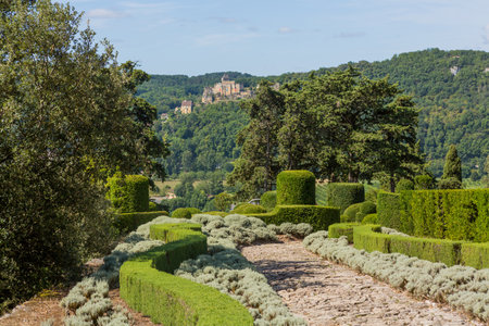 The Jardins de Marqueyssac in the Dordogne region of Franceのeditorial素材