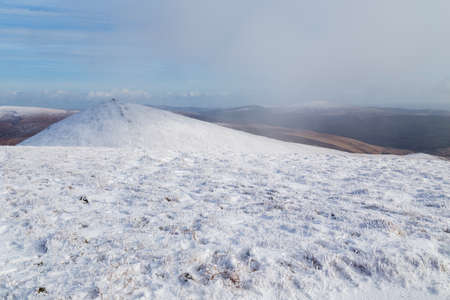 Snow in the the Paps of Anu, Co Kerry, Irelandの写真素材