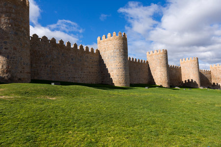 Ancient fortification of Avila, Castile and Leon, Spainのeditorial素材