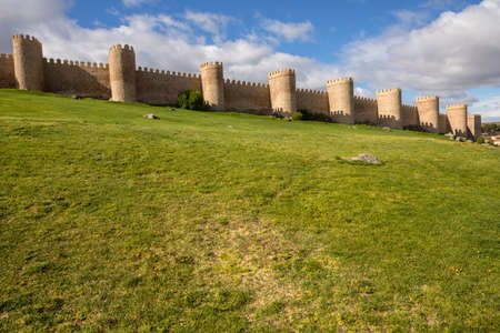 Ancient fortification of Avila, Castile and Leon, Spainのeditorial素材