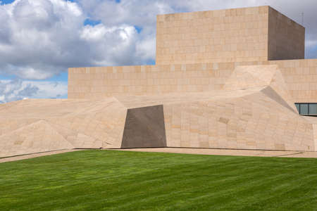 Avila Spain: Congress Center of Avila outside the  Medieval Walls. The old city and its churches were declared a World Heritage site by UNESCOのeditorial素材