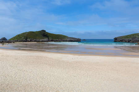 the beach of Barro, Llanes, Asturias, Spainの写真素材