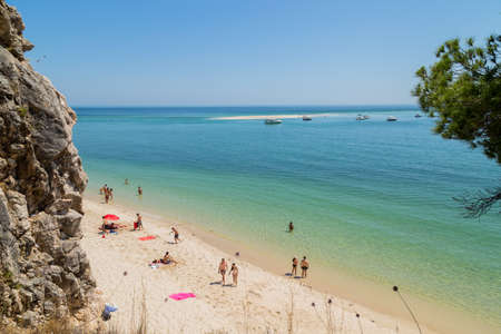 Beautiful landscape view of the National Park Arrabida in Setubal, Portugalのeditorial素材