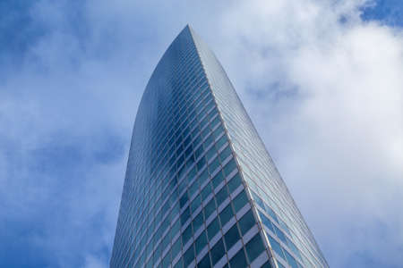 PARIS, FRANCE: Modern office buildings of the Business Center Tour, in La Defense business district, Paris, Franceのeditorial素材