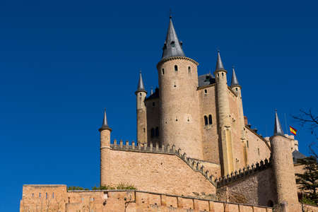 The famous Alcazar castle of Segovia, Castilla y Leon, Spainのeditorial素材