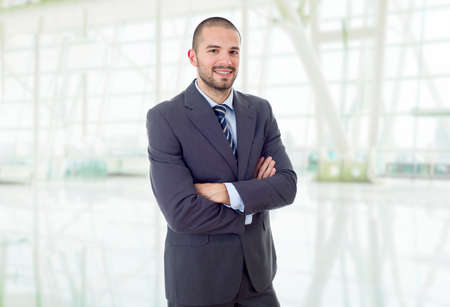 happy business man portrait at the officeの写真素材