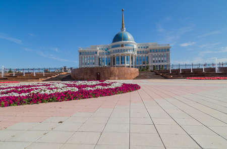 The Ak Orda Presidential Palace, Astana, Kazakhstanのeditorial素材