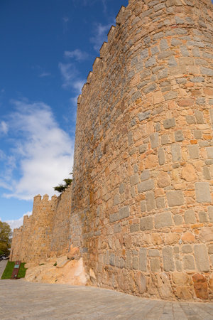 Ancient fortification of Avila, Castile and Leon, Spainのeditorial素材
