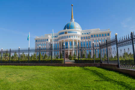 The Ak Orda Presidential Palace, Astana, Kazakhstanのeditorial素材