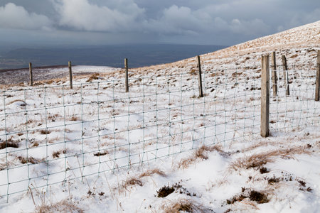 Snow in the the Paps of Anu, Co Kerry, Irelandの写真素材