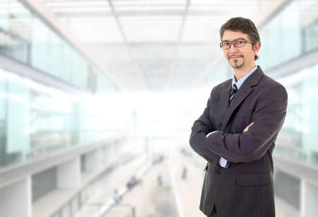 happy business man portrait at the officeの写真素材
