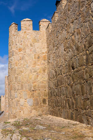 Ancient fortification of Avila, Castile and Leon, Spainのeditorial素材