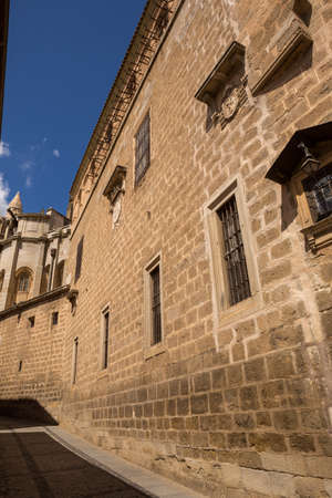 Toledo narrow street in Castile La Mancha, Spainのeditorial素材
