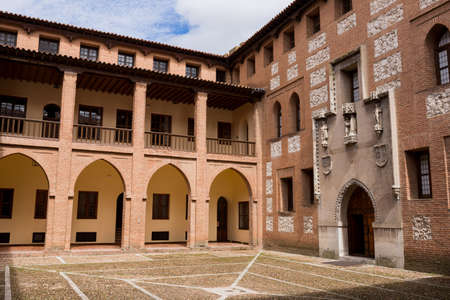 MEDINA DEL CAMPO, SPAIN: Castillo de la Mota interior, the Castle of Medina del Campo, in Valladolid, Leon. Spainのeditorial素材