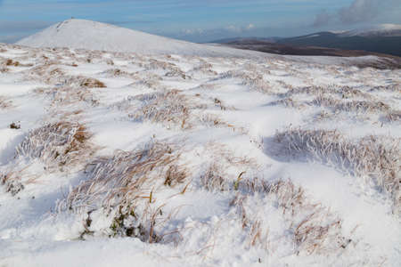Snow in the the Paps of Anu, Co Kerry, Irelandの写真素材