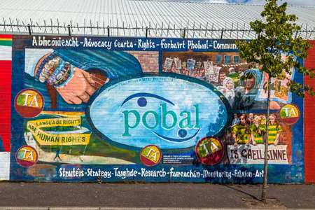 Political propaganda in the walls of Belfast, Northern Ireland
