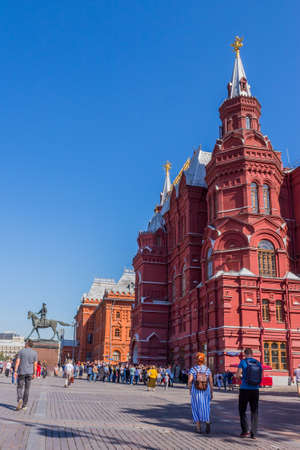 MOSCOW, RUSSIA: Historical buildings at the Red Square. Moscow, Russiaのeditorial素材
