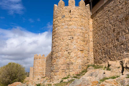 Ancient fortification of Avila, Castile and Leon, Spainのeditorial素材