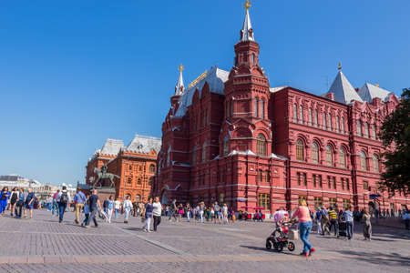 MOSCOW, RUSSIA: Historical buildings at the Red Square. Moscow, Russiaのeditorial素材