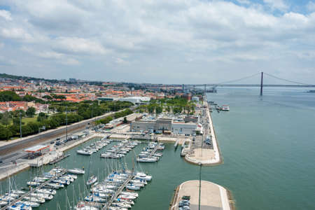 Lisbon, Portugal: Lisbon view of the city, at Belem, Portugalのeditorial素材