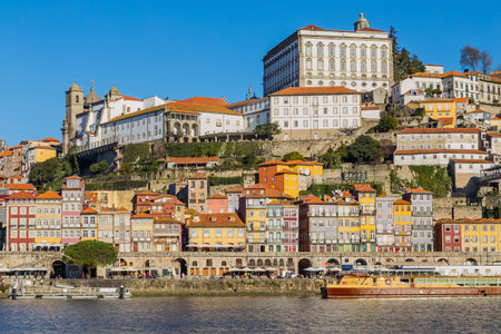 Porto, Portugal: View of the Ribeira in Porto, Portugalのeditorial素材
