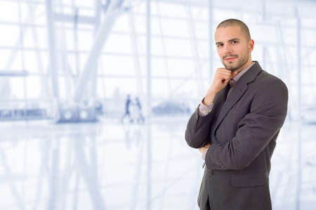 happy business man portrait at the officeの写真素材