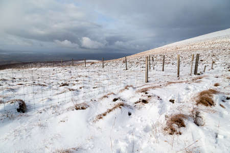 Snow in the the Paps of Anu, Co Kerry, Irelandの写真素材