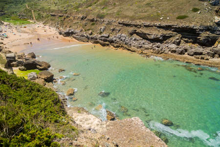 Sintra, Portugal: Praia da Samarra in Sintra, Portugal, on a summer day.のeditorial素材