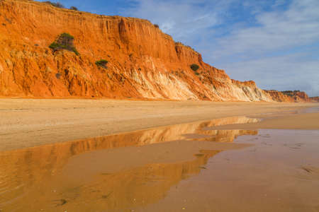 Beautiful beach in Algarve, Albufeira, Portugalの写真素材