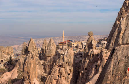 GOREME, TURKEY: Rose valley in Cappadocia, Nevsehir, Turkey. Unique rock formations.のeditorial素材