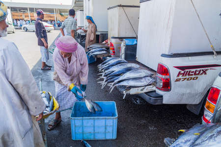 Fish market in Hodeida on Red Sea, Yemenのeditorial素材
