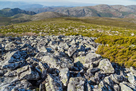 landscape view of mountain at Soajo in Norte Region Portugal. Europeの写真素材