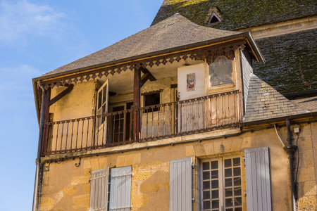 Sarlat-la-Caneda, France: Houses of the centre of the old medieval town of Sarlat-la-Caneda, Dordogne, France.のeditorial素材