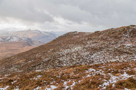 Snow in the the Paps of Anu, Co Kerry, Irelandの写真素材