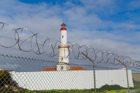 Lighthouse house at Sines Alentejo. Portugalの写真素材