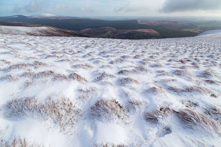 Snow in the the Paps of Anu, Co Kerry, Irelandの写真素材