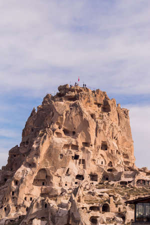 GOREME, TURKEY: people in Goreme, in Cappadocia. The Goreme Open Air Museum has been a member of UNESCO World Heritage List since 1984のeditorial素材