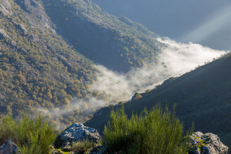 landscape view of mountain at Soajo in Norte Region Portugal. Europeの写真素材