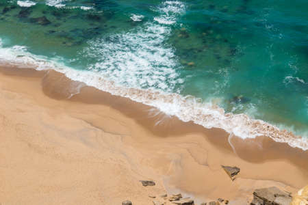 Beautiful empty beach in Alentejo, Portugalの写真素材