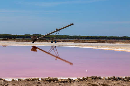 Salinas de Bonanza in Sanlucar de Barrameda, Cadiz. Emblematic site in Andalusia, Spainの写真素材