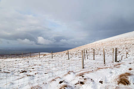 Snow in the the Paps of Anu, Co Kerry, Irelandの写真素材