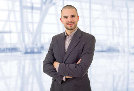 happy business man portrait at the officeの写真素材