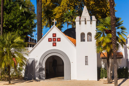 Coimbra, Portugal: Miniature houses in Portugal dos Pequenitos theme park in Coimbra, Portugalのeditorial素材