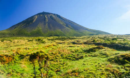 Pico mountain in Pico island, Azores.の写真素材