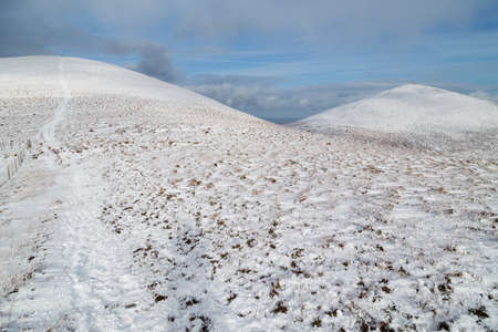 Snow in the the Paps of Anu, Co Kerry, Irelandの写真素材