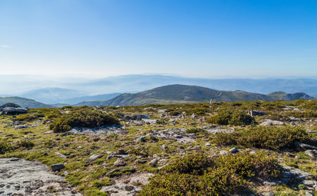landscape view of mountain at Soajo in Norte Region Portugal. Europeの写真素材