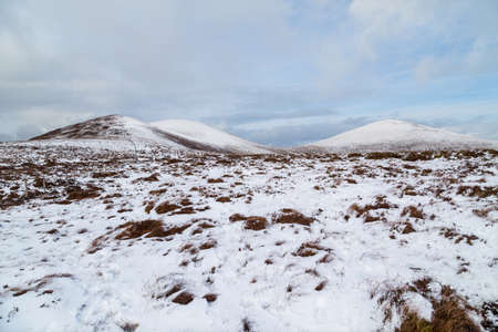 Snow in the the Paps of Anu, Co Kerry, Irelandの写真素材