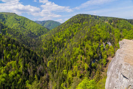 View from Tomasovsky Vyhlad in Slovak Paradise National Park.の写真素材